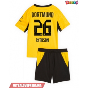 Lacne Dětský Futbalové dres Borussia Dortmund Julian Ryerson #26 2026-27 Krátky Rukáv - Domáci (+ trenírky)